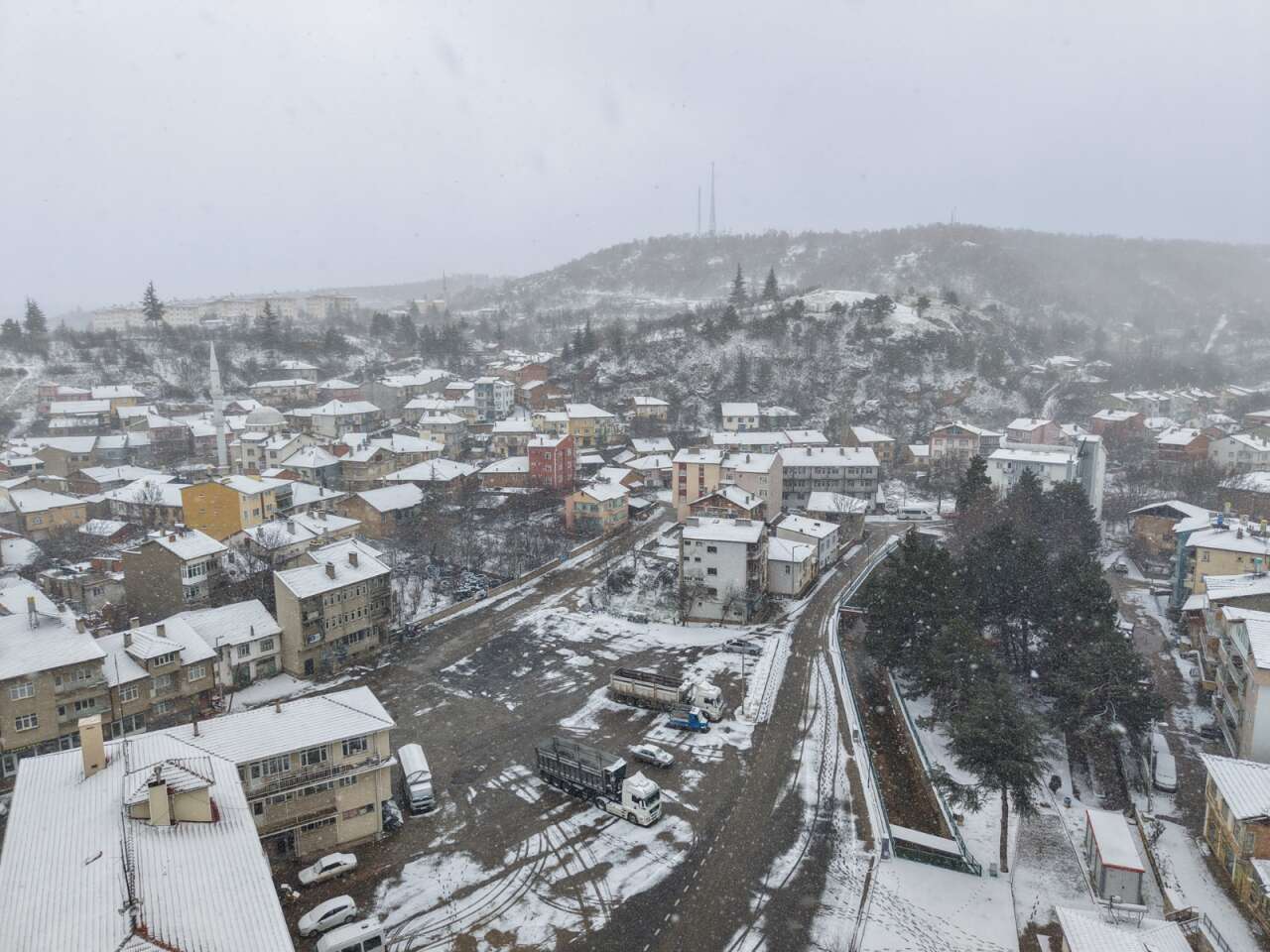 Konya’nın bu ilçesine kar çok yakıştı 17